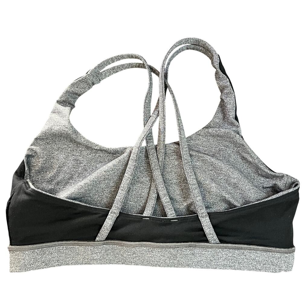Lululemon Strappy Back Sports Bra Gray Heather No Size Tag - Picture 6 of 8